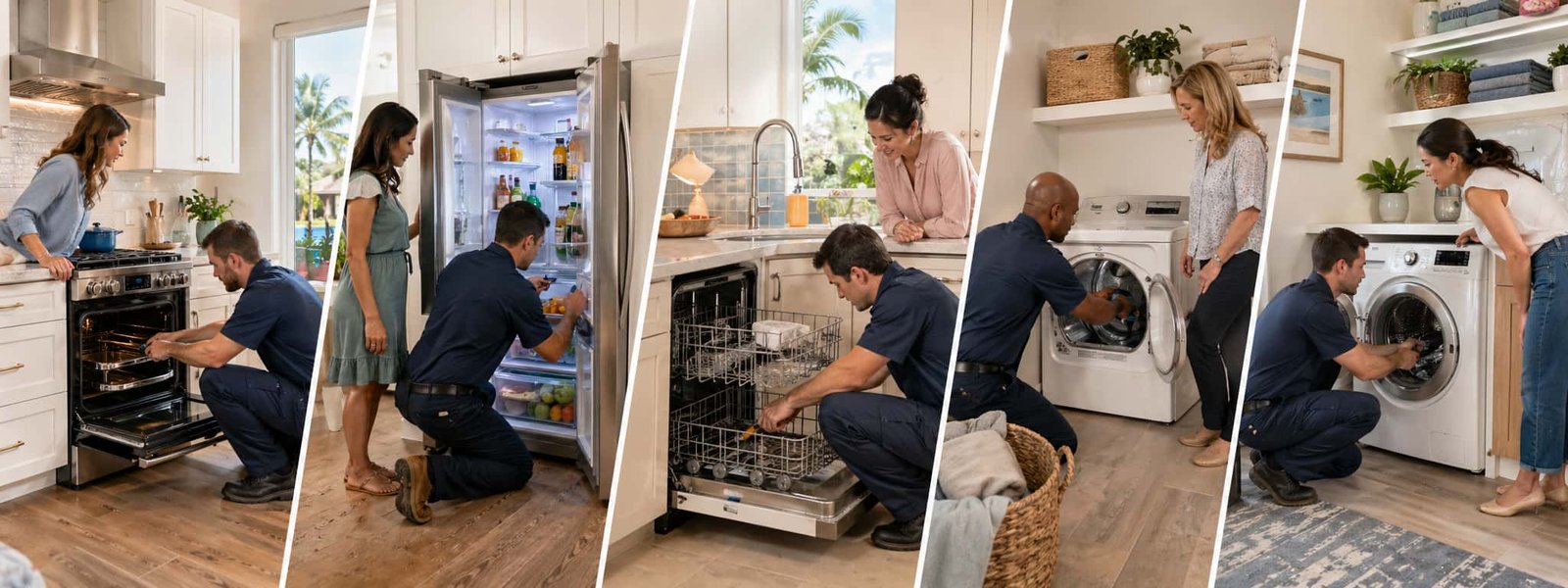 Same-day appliance repair in St. Petersburg FL for kitchen and laundry appliances including refrigerators washers dryers dishwashers ovens and more