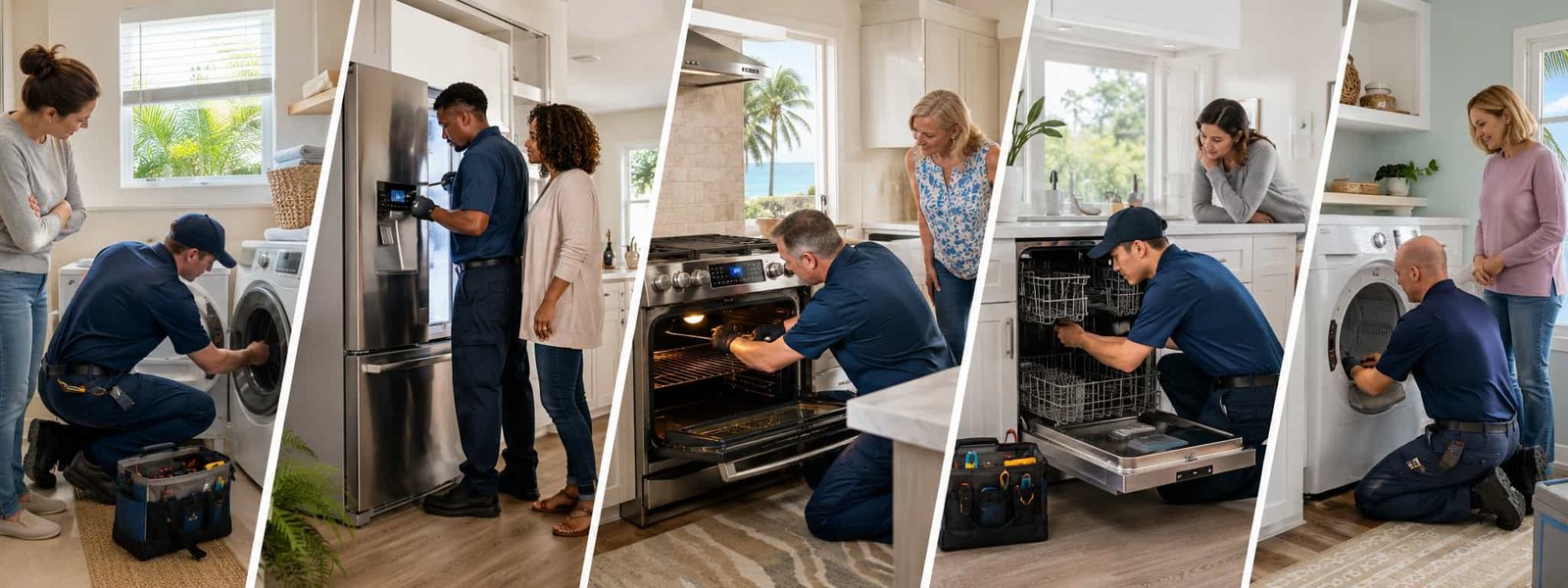 Appliance repair in Largo FL for residential kitchens laundry rooms refrigerators washers dryers dishwashers ovens and more