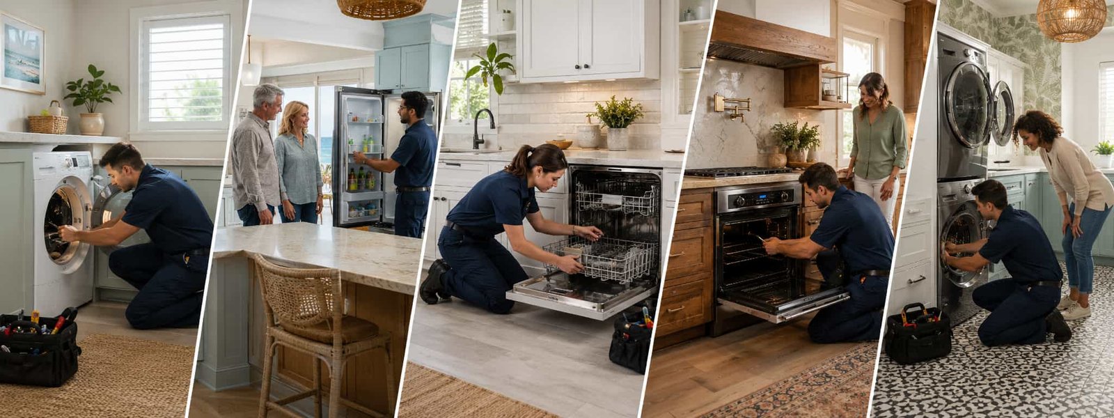 Appliance repair in Bradenton FL for homes rental properties refrigerators washers dryers dishwashers ovens microwaves and other major household appliances