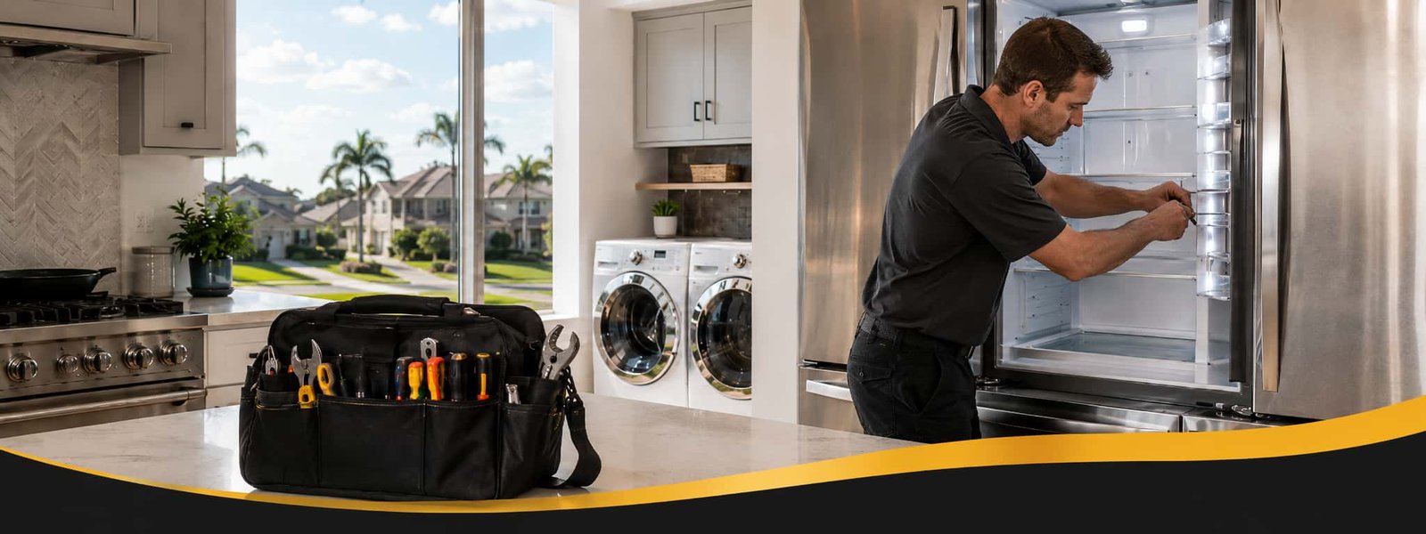 Same-day appliance repair in New Port Richey FL for refrigerators washers dryers dishwashers ovens microwaves and other major household appliances